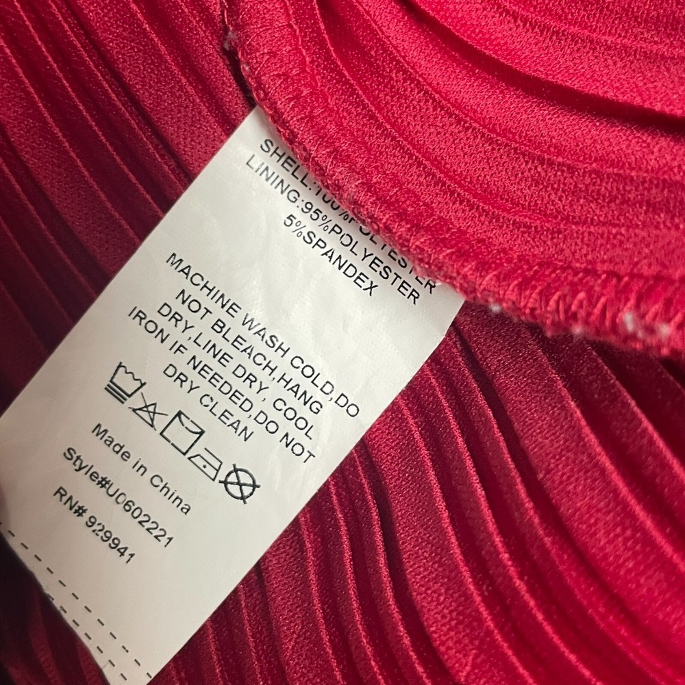 SUZANNE BETRO Womens Top Sz Small Burgundy Navy Lace‎ Overlay Pleated Whimsigoth - Picture 12 of 12